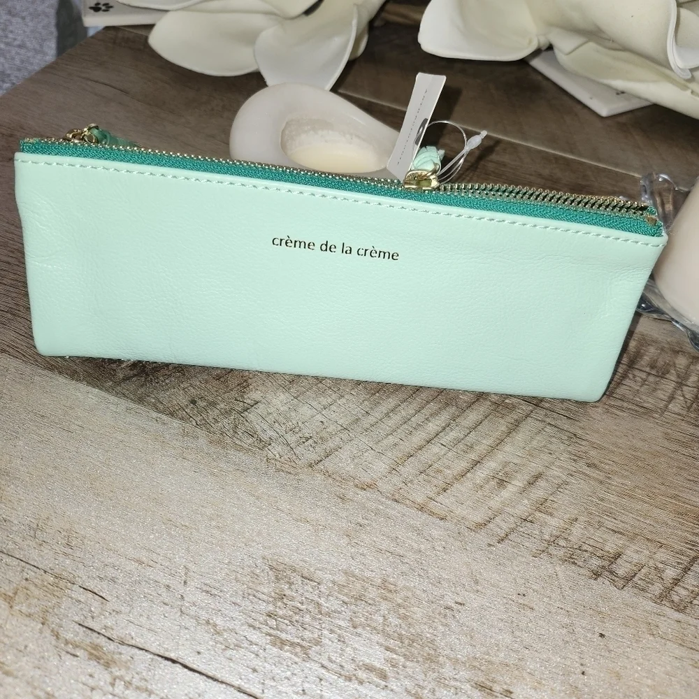 NWT Anthropologie Mint Green Women's Envelope wallet